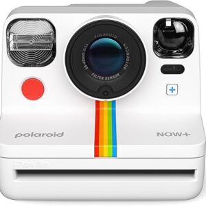 Polaroid Now+ 2nd Generation I-Type Instant Film Bluetooth Connected App Controlled Camera – White (9077)