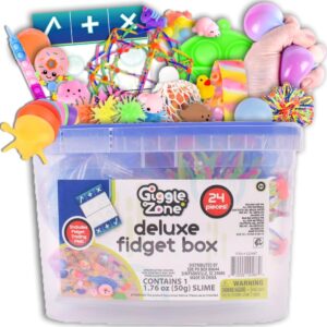 Sunny Days Entertainment 24 Piece Fidget Box, Sensory Toys with Storage Container, Party Favor, Treasure Box, Carnival, Pinata Stuffers, Ad…