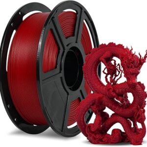 FLASHFORGE Rapid PLA Filament 1.75mm Ruby Red, 500mm/s High Speed Printing, 3D Printer Filament 1kg Spool, Dimensional Accuracy +/- 0.02mm,…