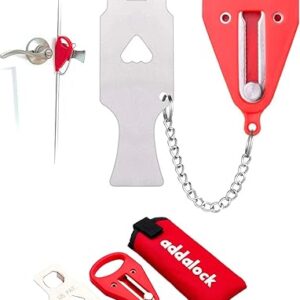 Addalock The Original Portable Door Lock for Travel & Home Security, Durable 1-Piece Door Latch Lock for Houses, Apartments, Hotels, Motels…