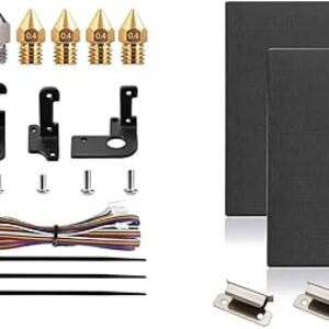 Comgrow Official Creality CR Touch Auto Bed Leveling Sensor Kit and 2PCS Upgraded Tempered Glass Plate