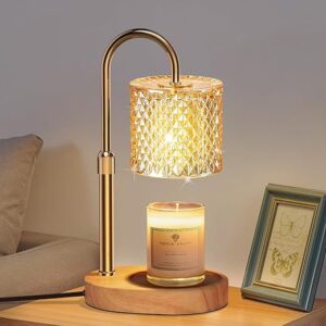 Candle Warmer Lamp with Timer Dimmer Adjustable Height for New Home Decor,Birthday Gifts for Women,Candle Warmer with 2 Bulbs for Women Mom…