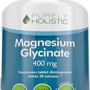 Magnesium Glycinate 400mg – 270 Magnesium Tablets (not Capsules) – 400 mg Elemental Magnesium – Highly Bioavailable – Vegan and Vegetarian …