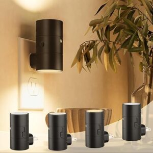NIORSUN Night Lights Plug Into Wall,Plug in Night Light with 3 Light Modes,Ultra-Slim Design,Dusk to Dawn Sensor,0-100LM Dimmable Night Lig…