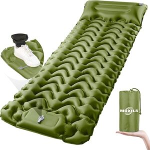 Sleeping Pad, Ultralight Inflatable Sleeping Pad for Camping, Built-in Pump, Ultimate for Camping, Hiking, Airpad, Carry Bag, Repair Kit, C…