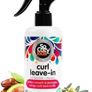 So Cozy Leave In Conditioner Spray (8 Fl Oz) Paraben-Free Detangler for Kids’ Curly Hair, Deep Conditioner & Tangle-Free Curls, Gentle & No…