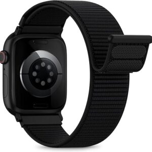 Nylon Loop Sport Band Compatible with Apple Watch Bands for Women Men 40mm 44mm 45mm 46mm 49mm 38mm 42mm, iWatch Wrist Straps for Ultra 2, …