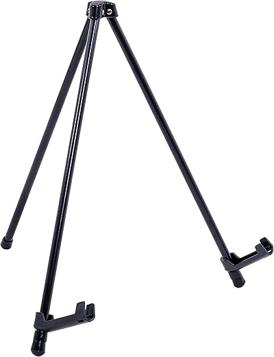 U.S. Art Supply Black Steel Tabletop Easel