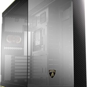 Lian Li O11D EVO RGB Automobili Lambo Edition PC-O11 Dynamic Carbon Fiber E-ATX Mid Tower Gaming PC Case (Black) O11DERGBL