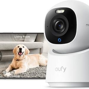 eufy Indoor Cam E30, Latest Generation, 4K UHD Security Camera, Pet/Dog/Baby Camera with Phone app, Color Night Vision, Human/Pet Auto Trac…