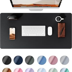 YSAGi Leather Desk Protector, Office Mat, Large Mouse Mat, Non-Slip PU Leather Blotter, Laptop Desk Mat, Waterproof Writing Pad for Office …