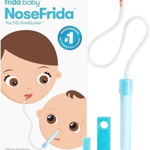 Frida Baby NoseFrida SnotSucker for Baby, Nasal Aspirator for Baby, Nose Sucker Nasal Aspirator for Allergy Relief + Congestion Relief, FSA…