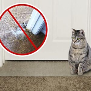 KittySmart Carpet Scratch Stopper-Stop Cats from Scratching Carpets at Doorways Instantly-PRECUT to Fit Your Door-Requires No Cutting or Mo…