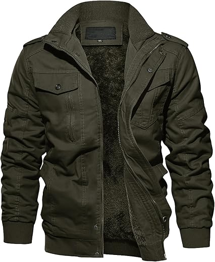EKLENTSON Men's Winter Cargo Jacket