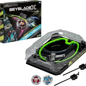 Beyblade X Xtreme Battle Set with Beystadium Arena Featuring X-Celerator Rail, 2 Right-Spinning Top Toys, 2 Launchers, Toys for Boys and Gi…