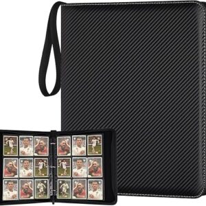 9 Pocket Card Binder, Premium Zip Trading Card Binder, 720 Double Sided Pocket PU Collection Binder, Collector Album, Card Folder for MTG, …