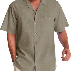 Men’s 98% Cotton Short Sleeve Shirt