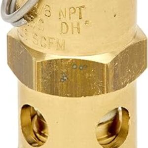 Control Devices ST2533-1A060 St Series Brass Soft Seat Asme Safety Valve 60 Psi Set Pressure 3/8 Male Npt