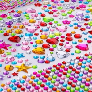 Gem Stickers, 1510pcs Rhinestone Stickers for Crafts, Self Adhesive Jewel Stickers, Acrylic Bling Gems Jewels Stickers for Crafts, Stick on…