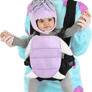elope Disney Monsters Inc Boo Velour Baby Carrier Cover Costume, Infant Halloween Costume Character Standard