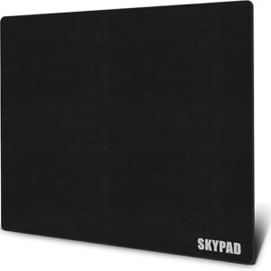 SkyPAD Glass 3.0 XL Gaming Mouse Pad with Text Logo | Professional Large Mouse Mat | 400 x 500 mm | Black | Special Glass Surface with Impr…