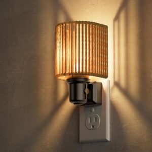 L LOHAS LED Night Lights Plug into Wall, Boho Night Light, Decorative Bohemian Nightlight, Dimmable 0-100LM, 3000K, Light Sensor, Vintage N…