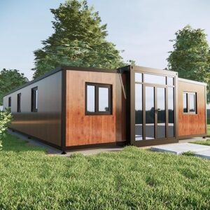 40FT Tiny House to Live in,Portable Prefab House with 3 Bedroom,1 Full Equiped Bathroom and Kitchen,Prefabricated Container House for Adult…