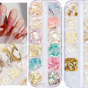 Aurora Abalone Shell Sequins for Nail Art