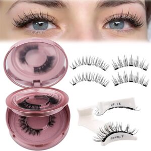 GEMERRY Magnetic Eyelashes with Applicator Soft Magnetic Lashes Natural Look No Glue No Eyeliner Needed Lash Applicator Tool Kit Easy to We…