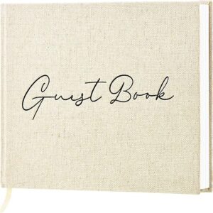 Wedding Guest Book, Guest Book Wedding Reception – Classic Baby Shower Guest Book, 100 Blank Pages for Bridal Shower Birthday Graduation Si…