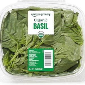 Amazon Grocery, Organic Basil, 3 Oz (Previously Fresh Brand, Packaging May Vary)