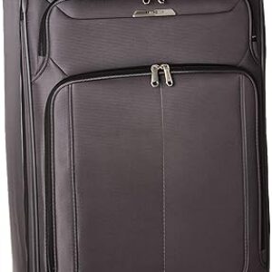 Samsonite Solyte DLX Softside Expandable Luggage with Spinner Wheels, Mineral Grey, Checked-Large 29-Inch