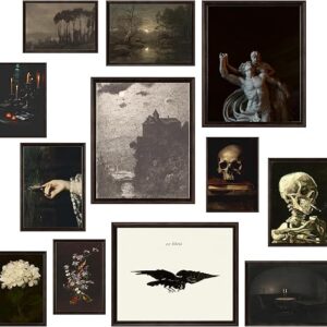 97 Decor Dark Academia Decor For Bedroom – Gothic Home Decor Aesthetic, Moody Dark Academia Wall Art, Vintage Halloween Posters For Room Ae…