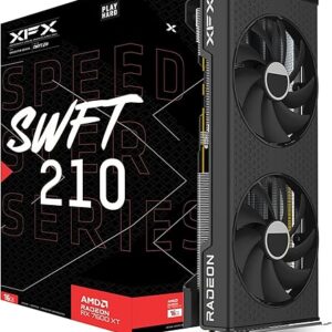 XFX Speedster SWFT210 Radeon RX 7600XT CORE Gaming Graphics Card with 16GB GDDR6 HDMI 3xDP, AMD RDNA 3 RX-76TSWFTFP