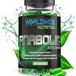 Worldwide Nutrition Anabolic Accelerator Vitamin Supplement – Ignite Your Growth, Strength & Energy Journey – Muscle Builder & Cortisol Blo…