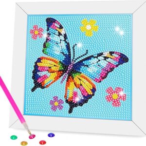 Diamond Art Kits for Kids – Crafts for Girls 8-12 – Dimond Art Paintings with Wooden Frame – Arts and Crafts for Kids Ages 4 6 10 – GEM Art…