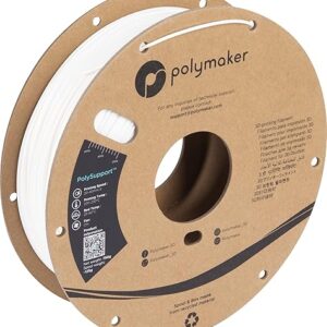 Polymaker Break Away Support Material for 1.75mm PLA Filament, 0.75kg Spool – PolySupport 3D Printer Support Filament Easy Support Removal