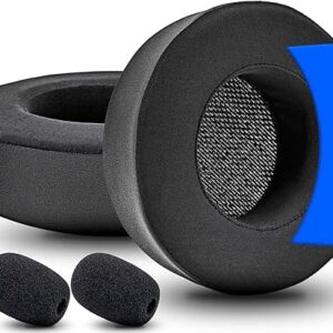 Virtuoso XT Cooling Gel Earpads Replacement for Virtuoso XT Headset – Thicker Memory Foam/Breathable Fabric (Hybrid Ice Silk Fabric Cooling…