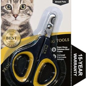 Cat Nail Clippers by Pet Republique – Professional Stainless-Steel Nail Clipper for Cats, Kittens, Hamster, Rabbits, Birds, & Small Breed A…