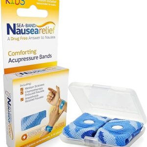 Sea-Band Anti-Nausea Acupressure Wristband for Motion & Morning Sickness, Child, Blue