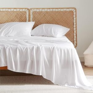 Bedsure Queen Sheet Set, Cooling Sheets for Queen Size Bed Set, Rayon Derived from Bamboo, Breathable & Soft Deep Pocket Up to 16 Inches, H…