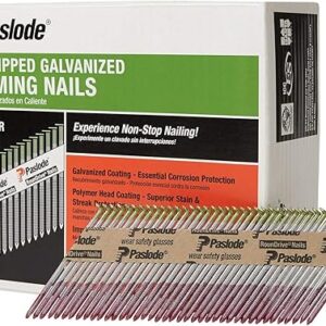 Paslode Hot Dipped Galavanized Framing Nails – 650385 – HDG 30 Degree Round Head – 3 inch x .120 Gauge – 2,000 per Box – For Paslode Framin…