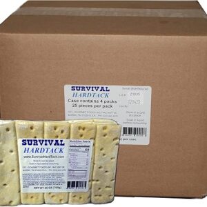 Survival HardTack, Emergency Food Supply, 100 PCS Per Case