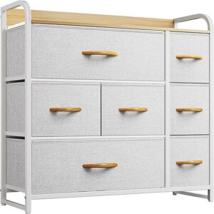 YITAHOME Dresser with 7 Drawers – Fabric Storage Tower, Organizer Unit for Bedroom, Living Room, Hallway, Closets & Nursery – Sturdy Steel …