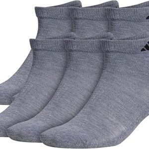 adidas Men’s Athletic Cushioned Low Cut Socks with Arch Compression for a Secure Fit (6-Pair)