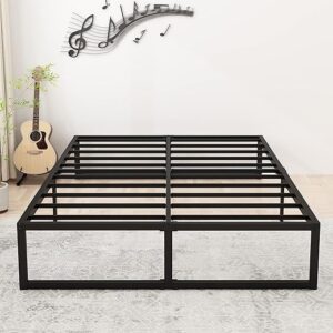 14 Inch California King Bed Frames No Box Spring Needed Heavy Duty Metal Cal King Platform for Mattress Foundation, Noise Free, Easy Assemb…