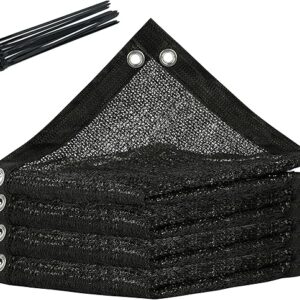 Royal Shade 70% Black Shade Cloth 10FT x 16FT Mesh Tarp with Grommets for Garden Patio, Plant Shading, Greenhouse, Pergola, Chicken Coop, D…