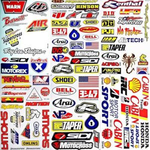 Dirt Bike Motorcycles Supercross Motocross ATV Lot 6 vinyl decals stickers D6015