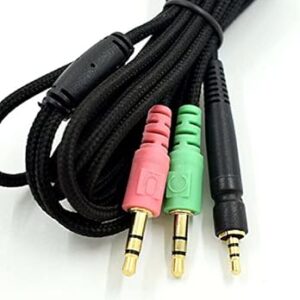 11.2M Phone/2M PC Version Replacement Audio Headphone Cable for Sennheiser Game Zero ONE PC373 PC37X GSP350 500 600 Accessories