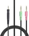 BUTIAO G4ME Cable Replacement Nylon Braided Audio Headphone Cord for Sennheiser G4ME ONE/GAME ZERO PC373D PC37X GSP350/ 500/600 Headphones …